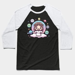 Space Jesus Baseball T-Shirt